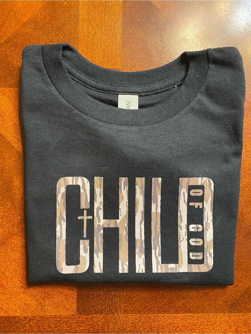 Kids Black 'Child of God' Customized Graphic Tee